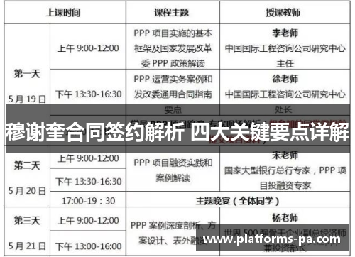 穆谢奎合同签约解析 四大关键要点详解